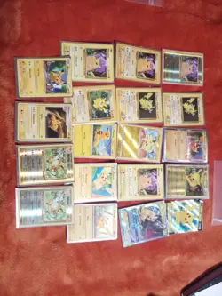 Pikachu Raichu Collection 18+ Card Lot Pokemon Cards All nm+ - Image 1