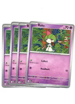 4x Ralts 058/132 x4 - Mega Evolutions - Pokemon TCG - Playset - Image 1