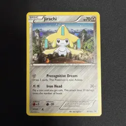 Jirachi XY195 XY Black Star Promo Cosmos Holo Pokemon Card LP - Image 1