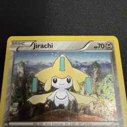 Jirachi XY195 XY Black Star Promo Cosmos Holo Pokemon Card LP - Image 2