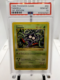 1999 Pokemon Game Tangela 1st Edition PSA 10! - Image 1