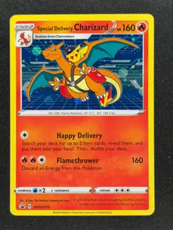 Special Delivery Charizard SWSH075 Pokemon Sword Shield Promo (Read Description) - Image 1