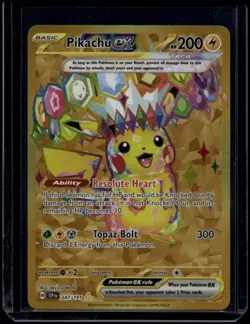 Pokemon TCG Pikachu ex 247/191 Surging Sparks Hyper Rare NM - Image 1