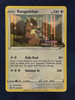 Pokemon Kangaskhan Holo Black Star Promo # SWSH038 - Darkness Ablaze - LP - Image 1
