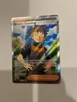 Brock's Scouting 179/159 Sv09: Journey Together Holo Full Art Pokemon Trainer - Image 1