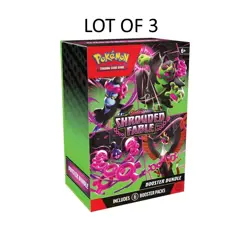 Pokemon TCG Scarlet and Violet Shrouded Fable Booster Bundle 6 Packs Bundle of 3 - Image 1