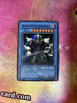 (EY) Yugioh Demise, King of Armageddon SOI-EN035 Super Rare Unlimited VLP - Image 1