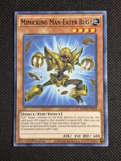 3x YuGiOh! - Mimicking Man-Eater Bug BODE-EN029 Common 1st Edition Near Mint - Image 2