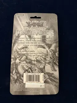 Konami Yu-Gi-Oh! TCG Metal Raiders Booster Pack Factory Sealed Blister Pack - Image 2