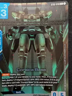 Gundam Card Game - Corsica Base Alternate Art Foil - ST02-016 C+ NM - Image 1