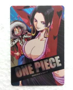 PREORDER Super Rare Boa Hancock & Luffy Japanese One Piece Shokugan Card 2011 - Image 1
