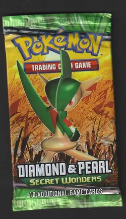 Pokemon "Secret Wonders" 10-Card Sealed Booster Pack (Gallade) X1 - Image 1