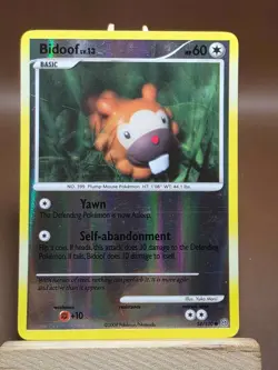 HP Bidoof 54/100 Reverse Holo Pokemon TCG Card DP Stormfront - Image 1