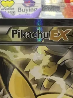 Pikachu EX XY124 XY Holo Pokemon Card. (Small Crease) - Image 2