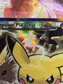 Pikachu EX XY124 XY Holo Pokemon Card. (Small Crease) - Image 4