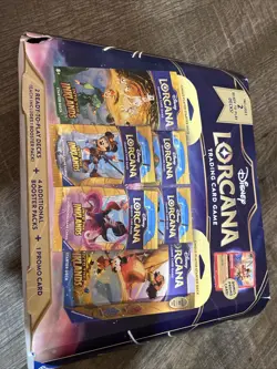 Disney Lorcana TCG Into The Inklands Bundle Box Includes Promo Cards DAMAGE BOX - Image 1
