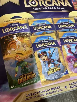Disney Lorcana TCG Into The Inklands Bundle Box Includes Promo Cards DAMAGE BOX - Image 5