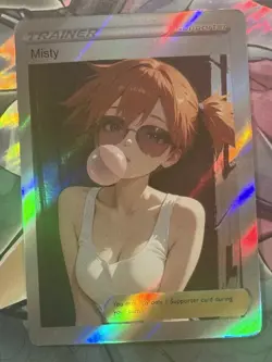 Pokemon Misty Anime Waifu Custom DIY Trainer Art Sexy Pokemon card - Image 2