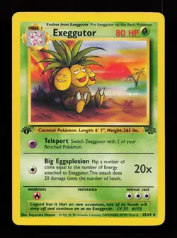 Exeggutor 35/64 Uncommon Jungle 1st Edition Pokemon Card - Image 1