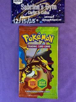 Empty EX Fire Red Leaf Green Charizard Artwork Pokemon Card Opened Pack - Image 1