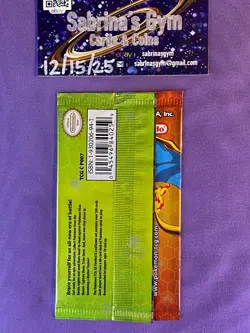 Empty EX Fire Red Leaf Green Charizard Artwork Pokemon Card Opened Pack - Image 3