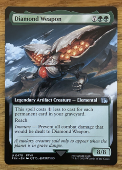 MTG Final Fantasy, Diamond Weapon - Borderless - Image 1