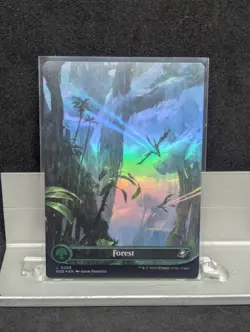 Forest 266 BORDERLESS FOIL NM X1 Edge of Eternities MTG - Image 1