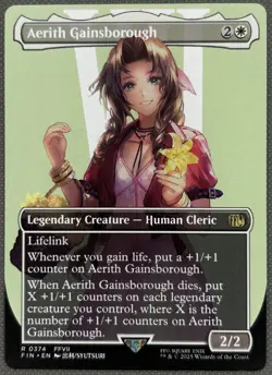 MTG FINAL FANTASY - Aerith Gainsborough Borderless (0519) NM - Image 1