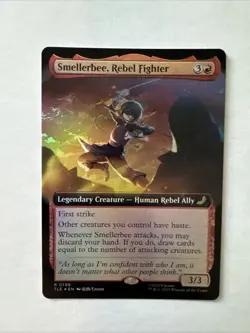 Smellerbee, Rebel Fighter (Extended Art Foil) Avatar The Last Airbender MTG TLE - Image 1