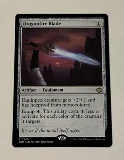 MTG Dragonfire Blade - Tarkir: Dragonstorm LP - Image 1