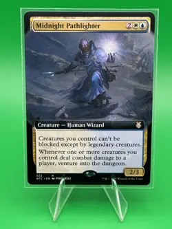 MTG Commander: AFC - #322 Midnight Pathlighter (Extended Art) - NM - Image 1