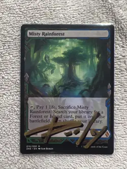 Misty Rainforest Zendikar Rising Expeditions Artist Proof - Image 1