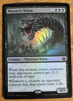 MTG Foundations, Massacre Wurm - Foil - Image 1