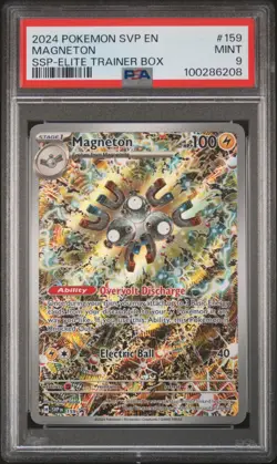 Magneton 159/191 Surging Sparks Elite Trainer Box Pokemon PSA 9 - Image 1