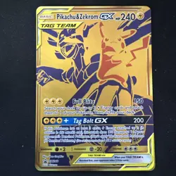 Pikachu Zekrom GX SM248 Black Star Promo 2021 Pokemon Sun And Moon LP+ - Image 1