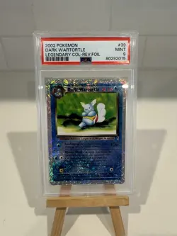 2002 Pokemon Legendary Collection Dark Wartortle Reverse Holo 39/110 MINT PSA 9! - Image 1