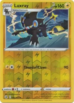 Luxray 093/264 Fusion Strike Reverse Holo Rare NM Pokemon DNA GAMES - Image 1