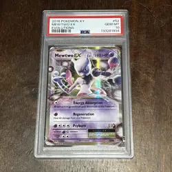 2016 POKEMON XY Evolutions Mewtwo EX 52/108 Holo PSA 10 Gem Mint - Image 1