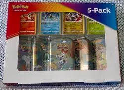 Costco Pokemon 5 Pack Galar Pals Mini Tins- Evolving Skies and Brilliant Stars - Image 1