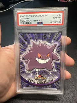 2000 Topps Pokemon #94 Gengar Series 2 PSA 8 - Image 1