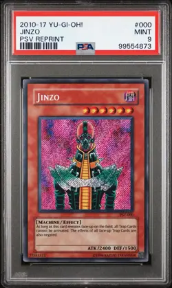 2010-2017 YU-GI-OH! JINZO - PSA 9 PHARAOH'S SERVANT REPRINT - Image 1