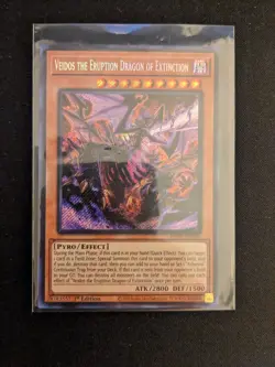 Veidos the Eruption Dragon of Extinction PHNI-EN090 Phantom Nightmare Yugioh - Image 2