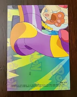 LP! RAINBOW Topps Pokemon Pikachu Charmander Sing P06 of 6 Series 3 Puzzle Card - Image 2