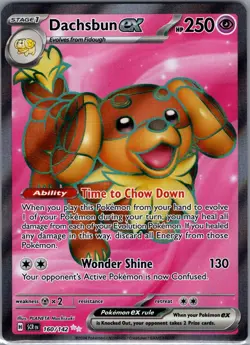 Dachsbun ex 160/142 SV07: Stellar Crown - Pokemon Card - NM - Image 1