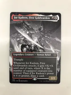 Jor Kadeen First Goldwarden Extended Manga Showcase MTG Magic Card NM Mint ONE - Image 1
