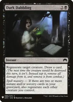 1x Dark Dabbling NM Eng MTG - The List - Image 1