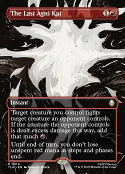 1x - The Last Agni Kai - Borderless #314 - Avatar: The Last Airbender - NM MTG - Image 1