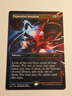 Expressive Iteration (Borderless) X1 SLP MTG Secret Lair Showdown - Image 1