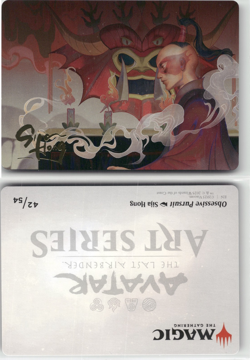 Obsessive Pursuit Gold-Stamped Planeswalker 42/54 MTG Avatar Art Series Card - Image 1