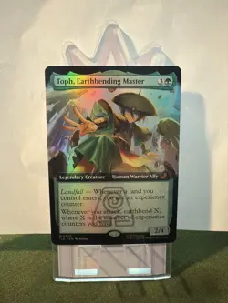 MTG Avatar Toph Earthbending Master Extended Art Eternal-Legal Mythic Foil - Image 1